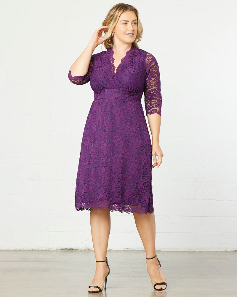 Dresses Scalloped Boudoir Lace Dress