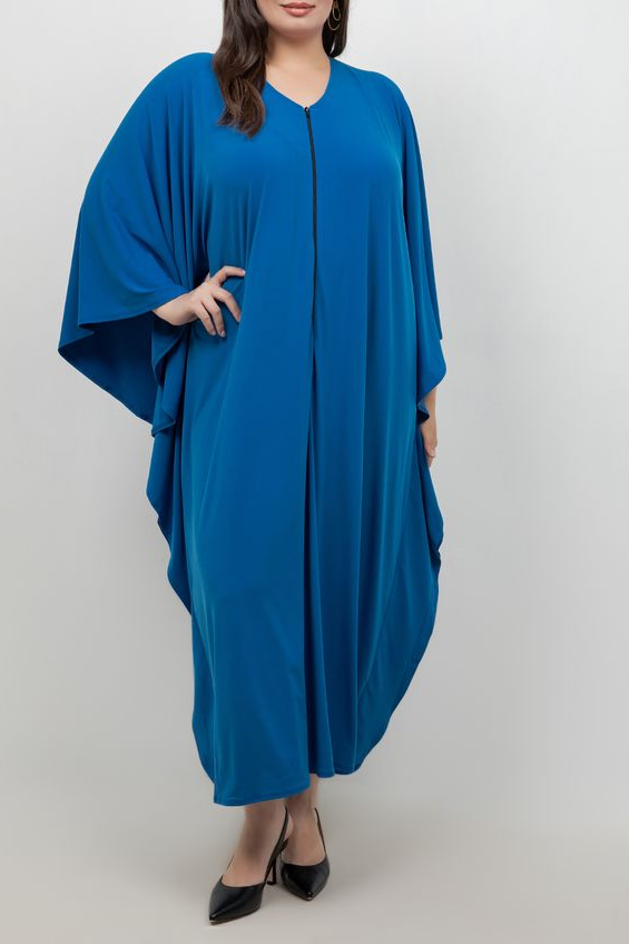 Dresses Vikki Vi Jersey Azure Zip Front Caftan