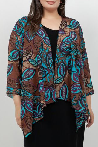 Jackets Vikki Vi Brown Figgy Swing Cardigan
