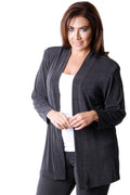 Vikki Vi Classic Graphite Kimono Jacket