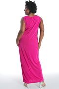Vikki Vi Silky Classic Magenta Maxi Tank Dress