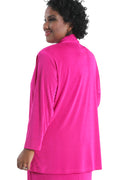 Vikki Vi Silky Classic Magenta Kimono Jacket