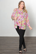 Vikki Vi Jersey Miami Floral Kimono Jacket
