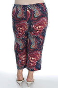 Vikki Vi Ribbed Marble Crop Pant
