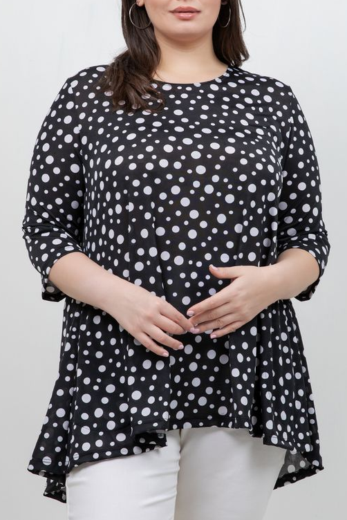Tops Vikki Vi Jersey Night Sky Pocket Swing Tunic