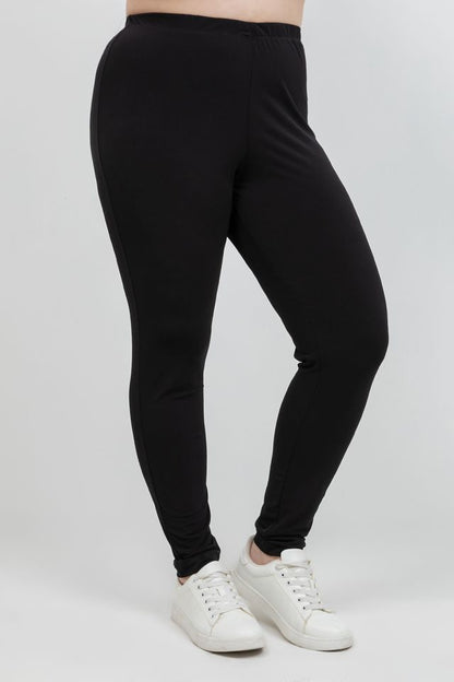 Pants Vikki Vi Jersey Black Slim Leg Pant