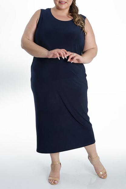 Dresses Vikki Vi Jersey Navy Maxi Tank Dress
