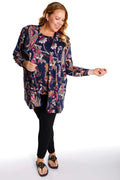 Vikki Vi Jersey Morocco Long Kimono Jacket