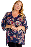 Vikki Vi Jersey Morocco Sharkbite Tunic