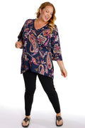 Vikki Vi Jersey Morocco Sharkbite Tunic
