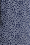 Vikki Vi Jersey Navy and Ivory Random Dot T-Shirt Style Dress