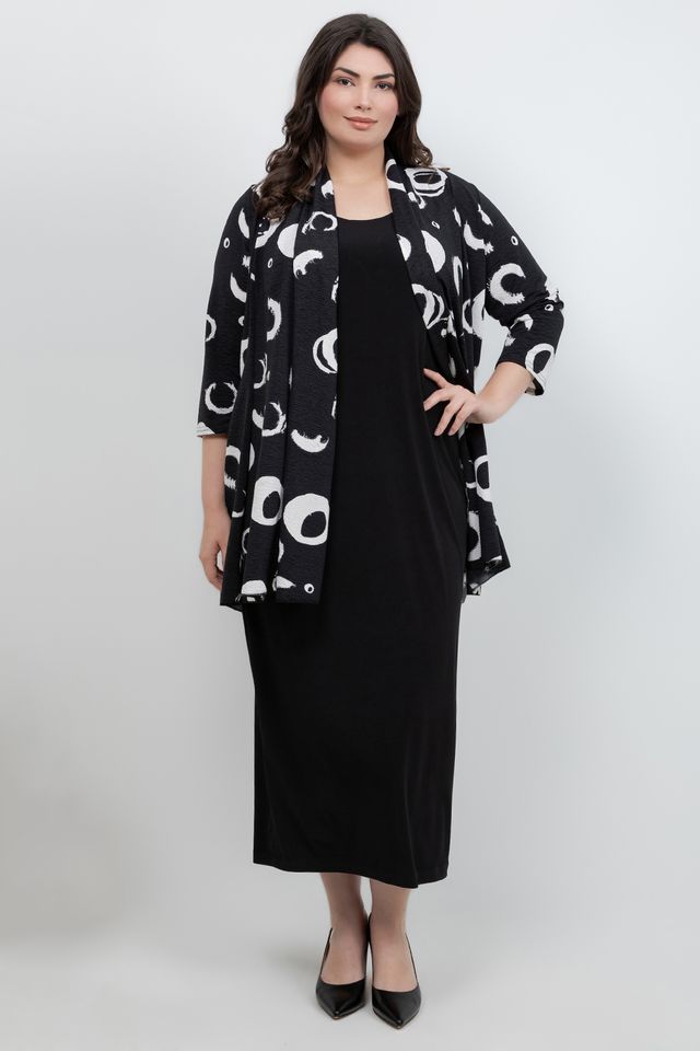 Jackets Black and White Circle Jacket