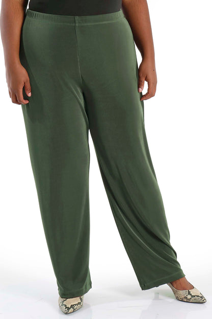 Pants Vikki Vi Classic Olive Petite Pull-On Pant