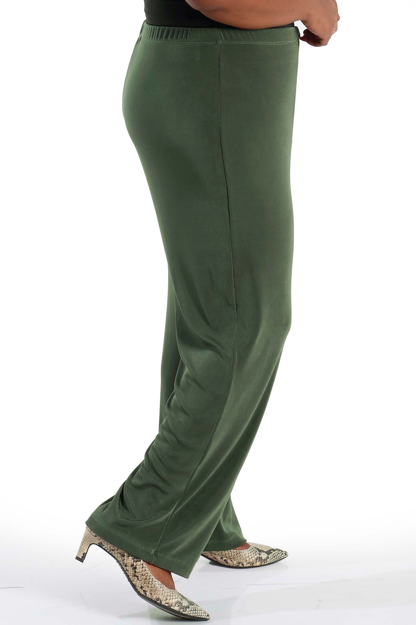 Pants Vikki Vi Classic Olive Petite Pull-On Pant
