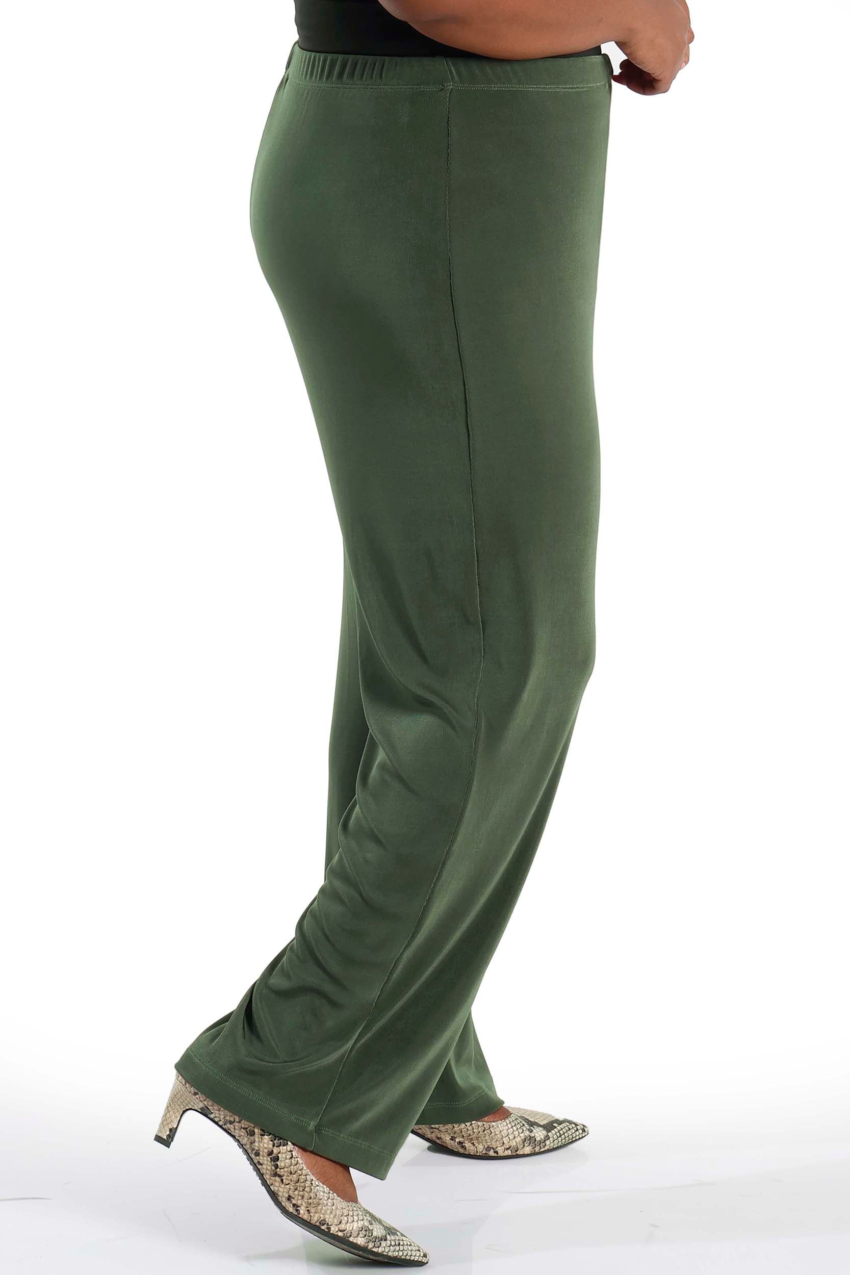 Pants Vikki Vi Classic Olive Petite Pull-On Pant