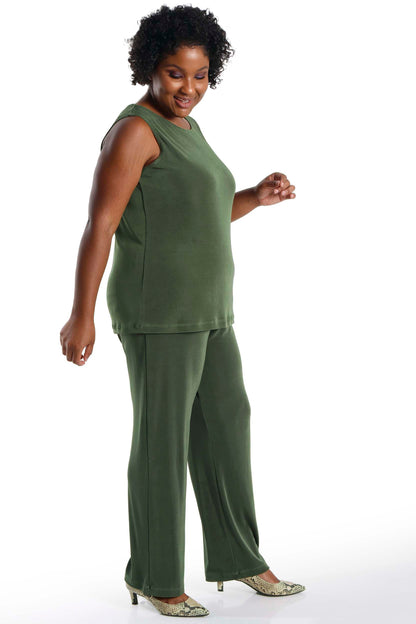 Tops Vikki Vi Classic Olive Tank
