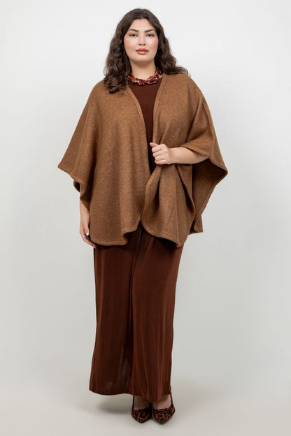 Karen Kane Camel Shawl Sweater