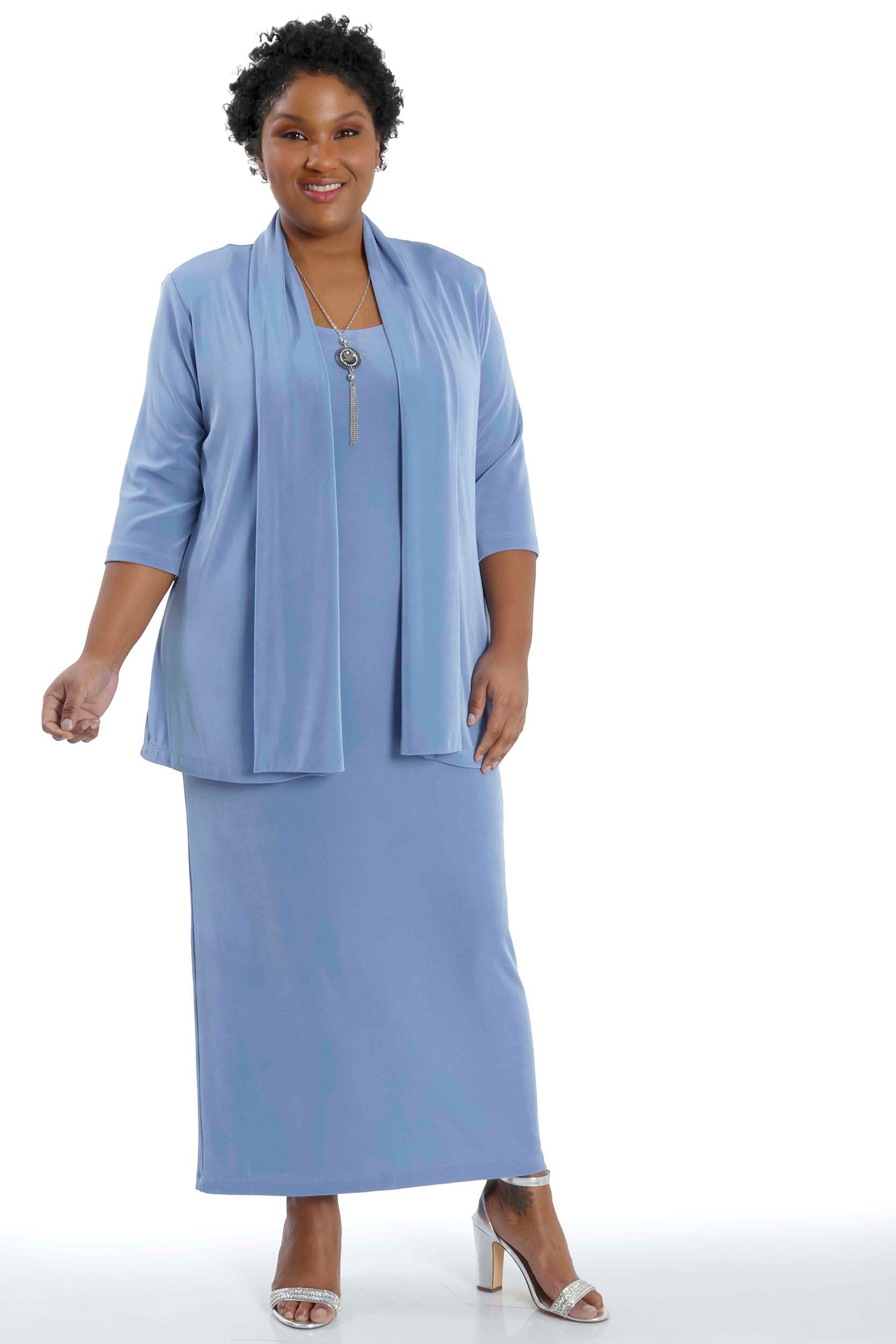 Dresses Vikki Vi Classic Powder Blue Maxi Tank Dress