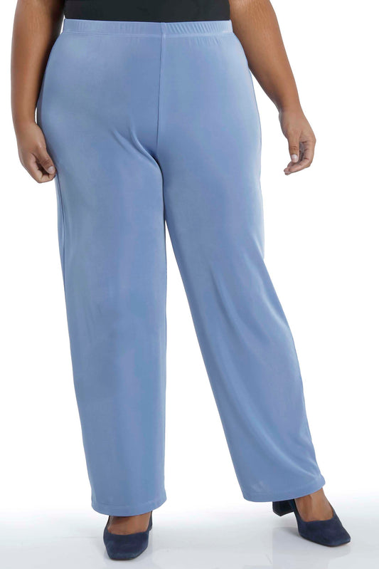 Pants Vikki Vi Classic Powder Blue Petite Pull-On Pant