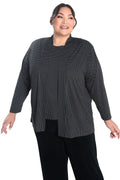 Vikki Vi Jersey Black Mini Dot Kimono Jacket