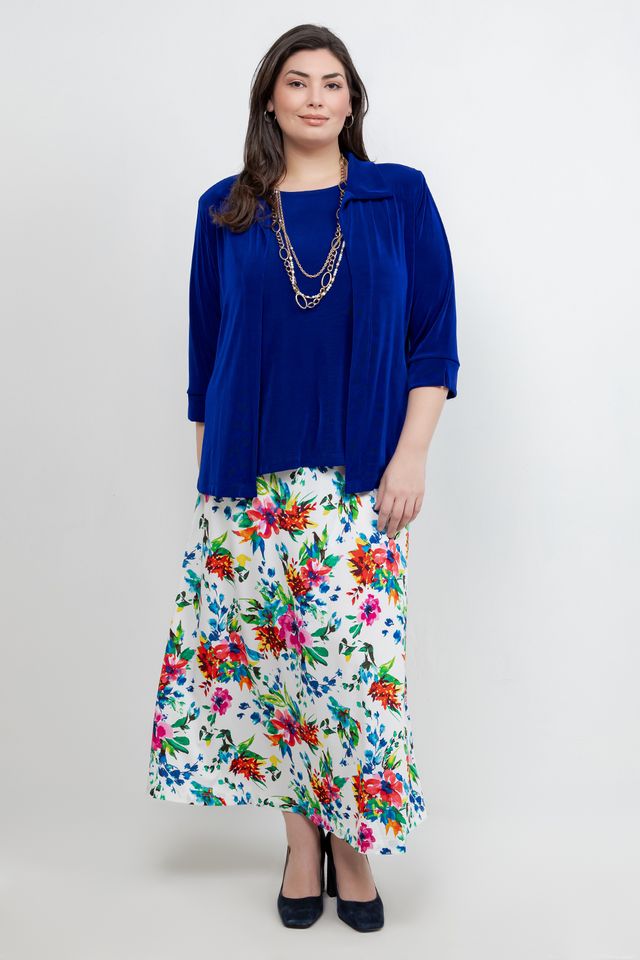 Skirts Vikki Vi Jersey Spring Floral Maxi Skirt