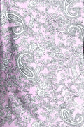 Vikki Vi Jersey Pink Paisley V-Neck 3/4 Sleeve Tunic