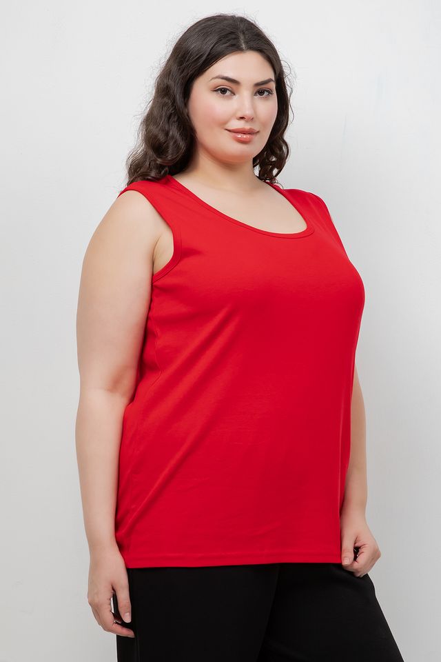 Tops Red Cotton Tank