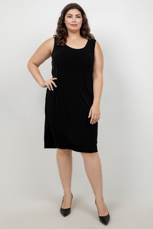 Vikki Vi Classic Black Short Shell Dress