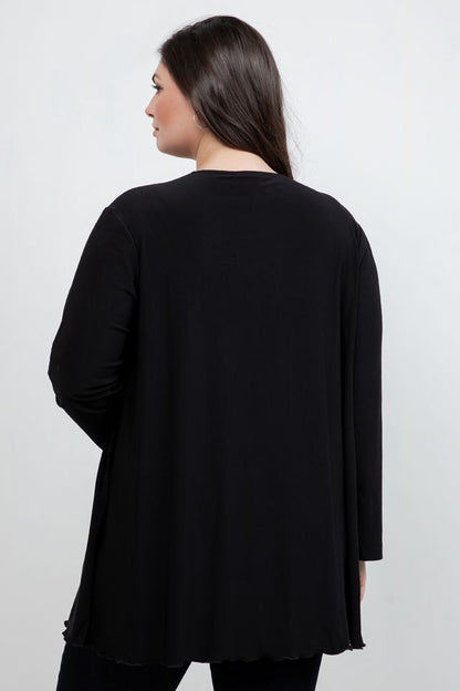 Jackets Vikki Vi Jersey Black Swing Cardigan