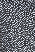 Vikki Vi Jersey Black and Ivory Random Dots Tank