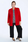 Vikki Vi Silky Classic Red Kimono Jacket