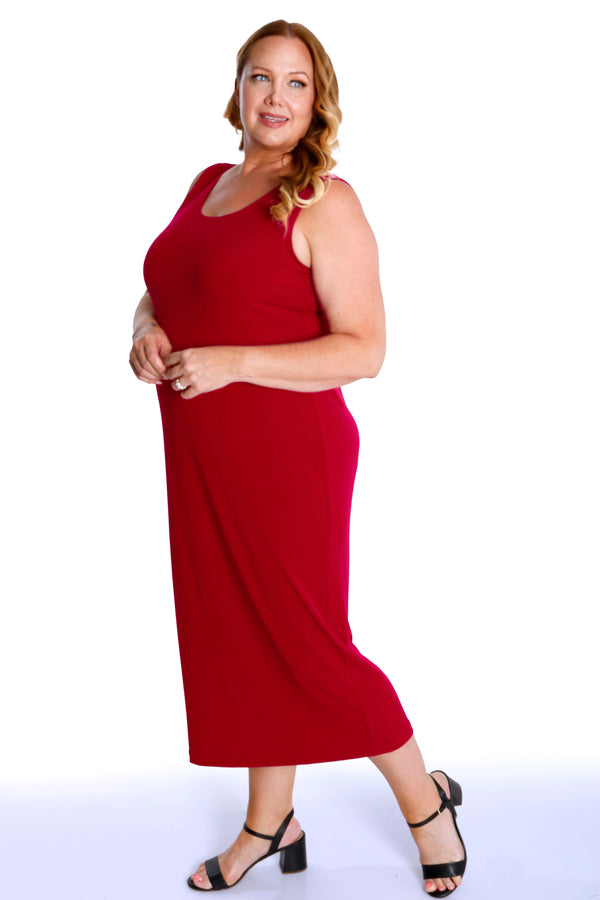 Vikki Vi Jersey Red Tank Dress