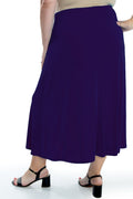 Vikki Vi Classic Royal Purple Maxi Skirt