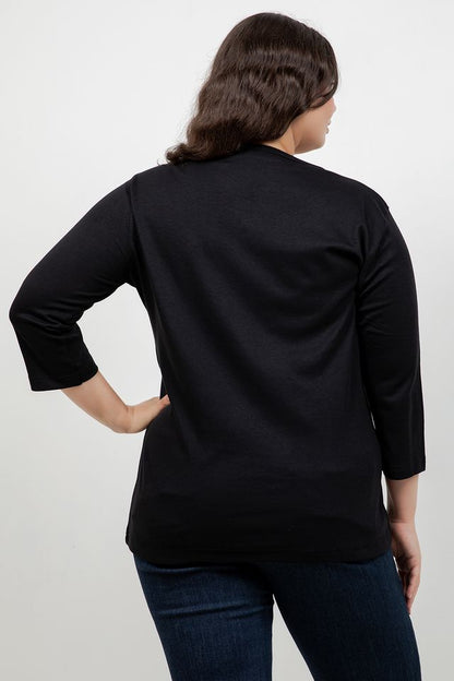 Cat in the Tree 3/4 Sleeve Top