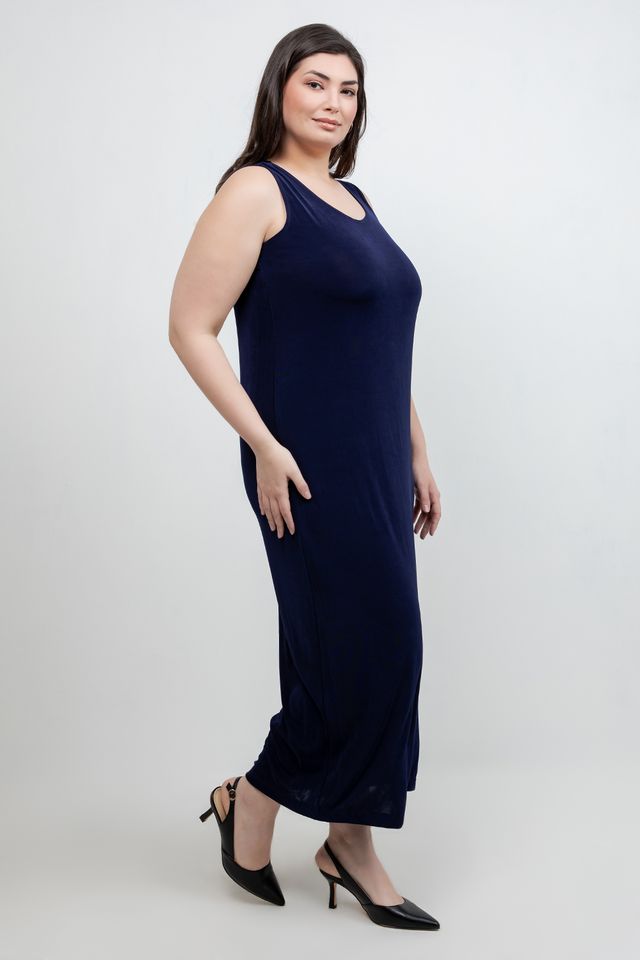 Vikki Vi Classic Navy Maxi Tank Dress 3X