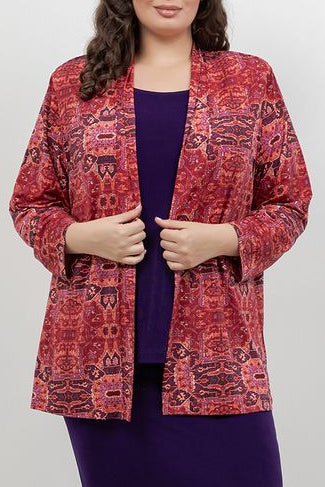 Jackets Vikki Vi Jersey Byzantine Spice Kimono Jacket