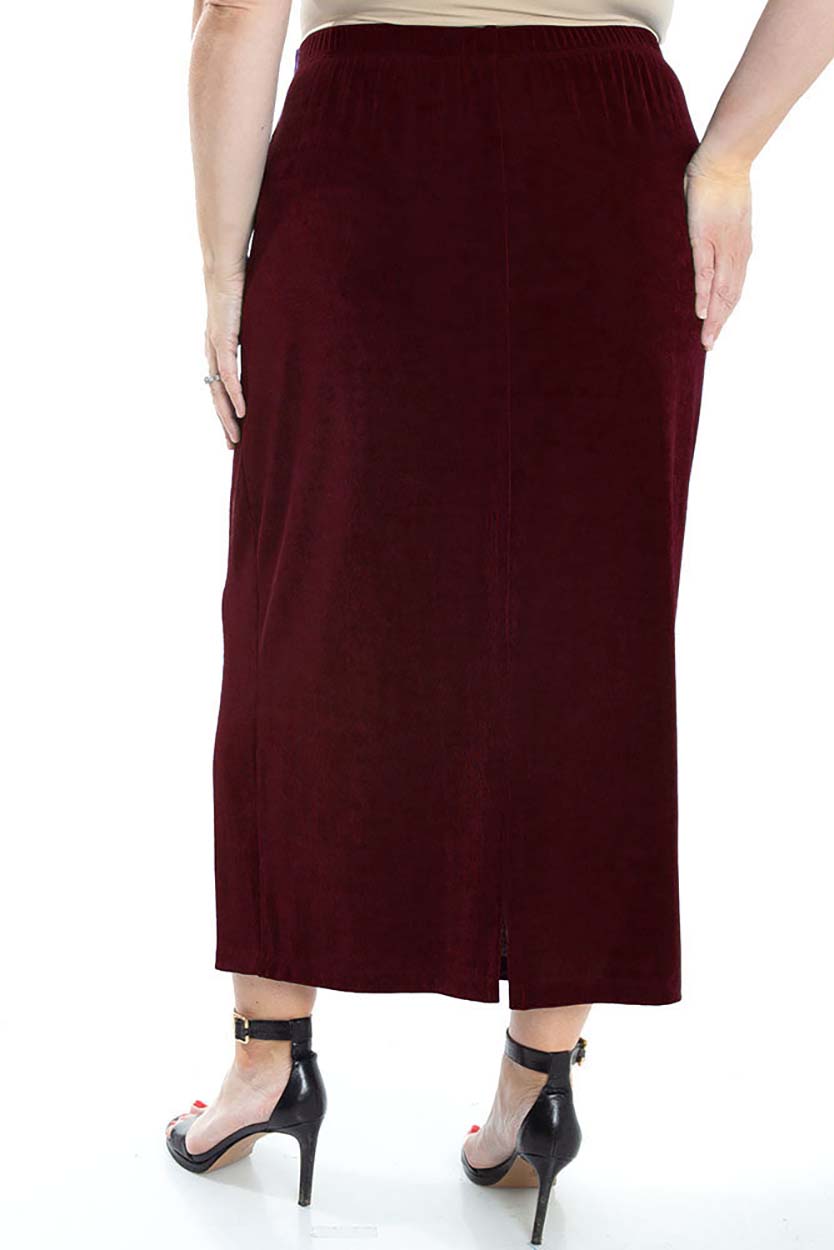 Skirts Vikki Vi Classic Shiraz Straight Maxi Skirt