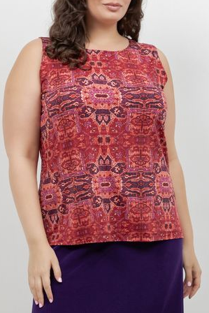 Tops Vikki Vi Jersey Byzantine Spice Tank
