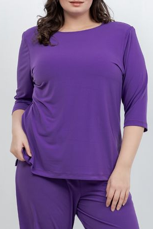 Tops Vikki Vi Jersey Iris 3/4 Sleeve Top