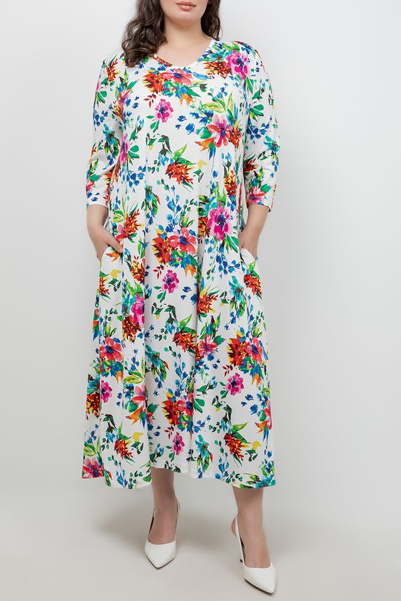 Dresses Vikki Vi Jersey Spring Floral V Neck Pocket Dress