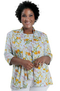 Vikki Vi Jersey Tea Garden 3/4 Sleeve Kimono Jacket