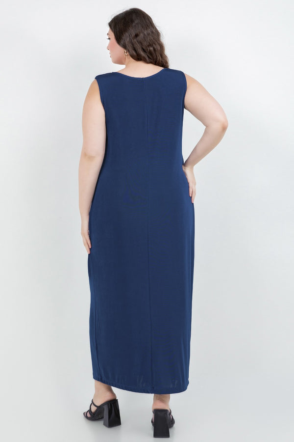 Vikki Vi Classic French Blue Maxi Tank Dress
