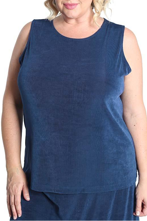 Tops Vikki Vi Classic French Blue Tank