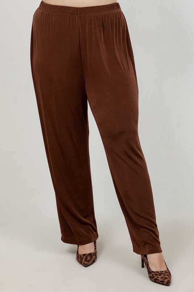 Vikki Vi Classic Bronze Petite Pull-On Pant