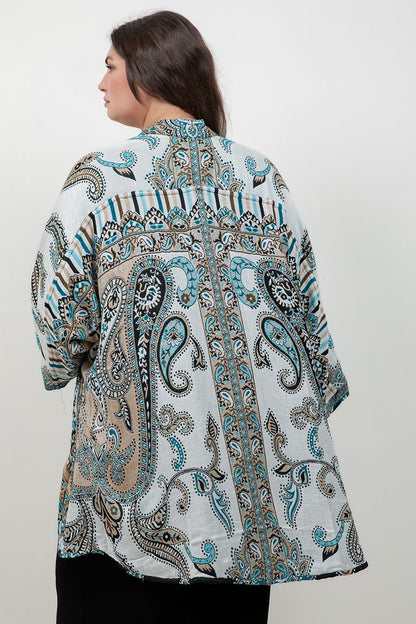 Jackets BOK Style Turquoise Cape