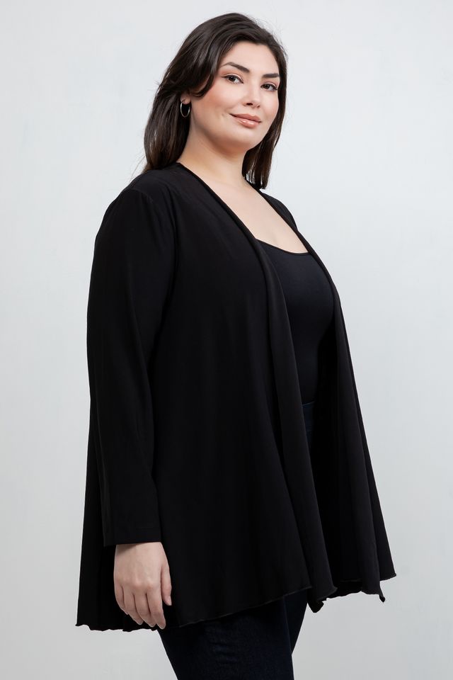 Jackets Vikki Vi Jersey Black Swing Cardigan