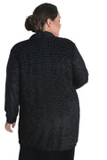 Vikki Vi Velvet Burnout Geo Long Kimono Jacket