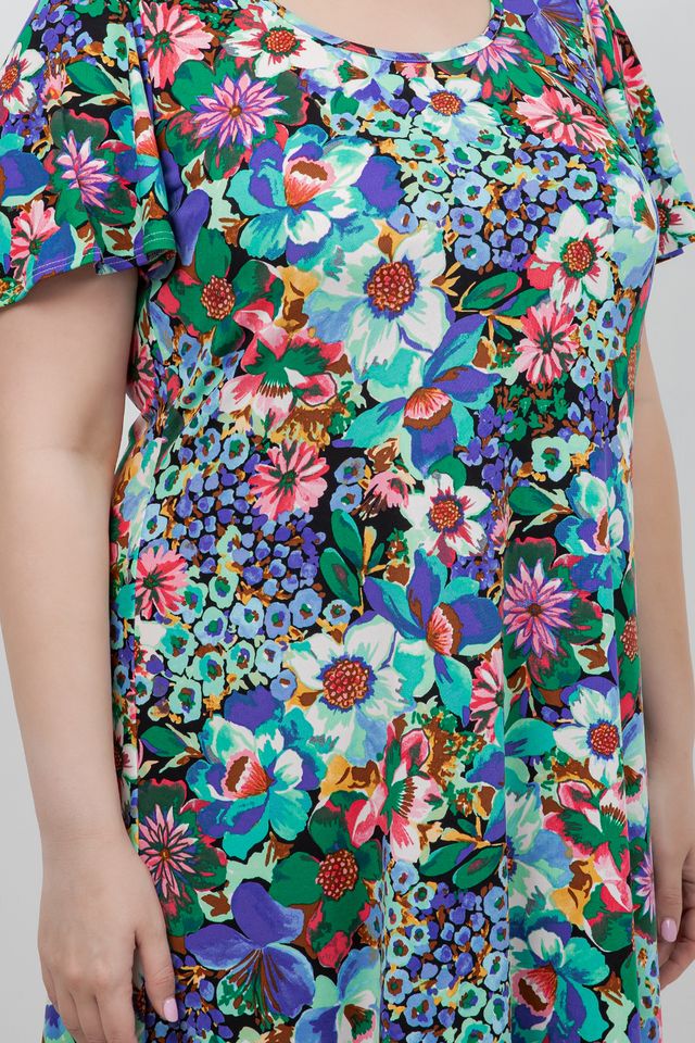 Dresses Vikki Vi Jersey Floral Fantasy T-Shirt Dress