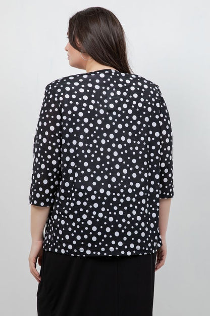 Jackets Vikki Vi Jersey Night Sky 3/4 Sleeve Cardigan