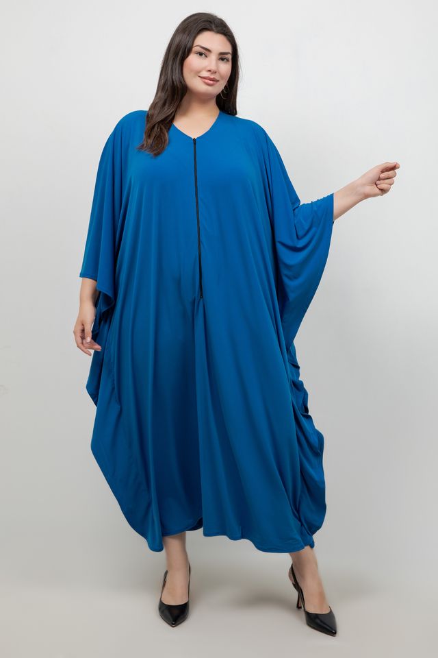 Dresses Vikki Vi Jersey Azure Zip Front Caftan